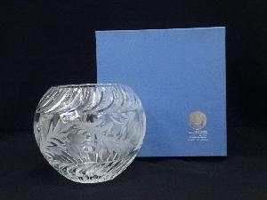 ドレスデンクリスタル　ガラス花瓶（箱付）